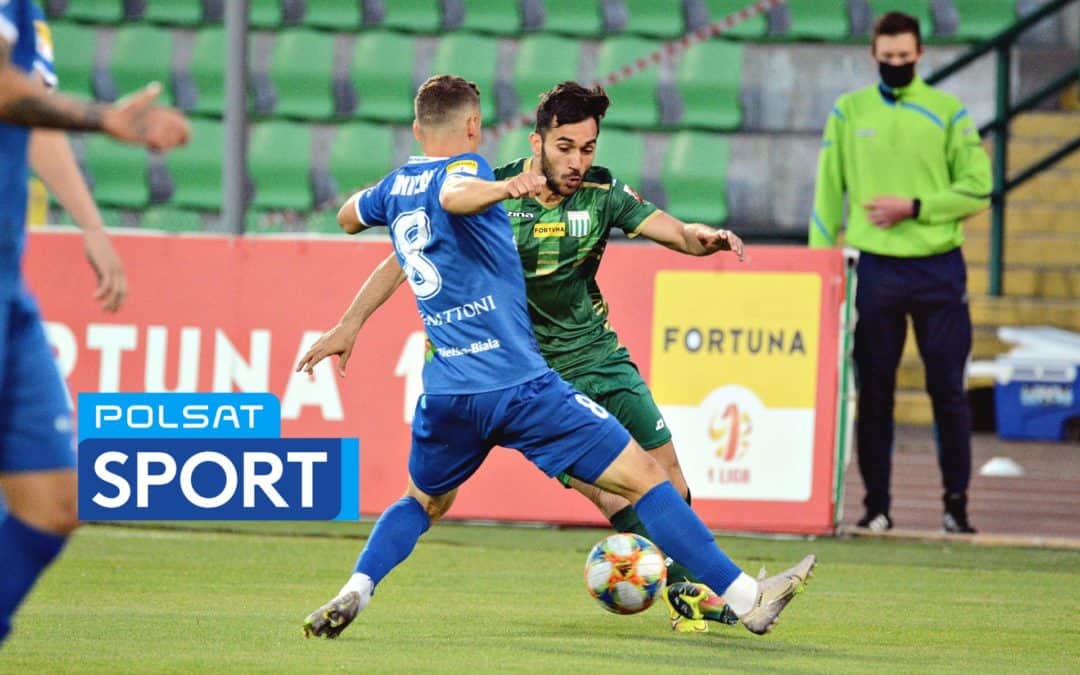 Mecz z Miedzią Legnica w Polsacie Sport