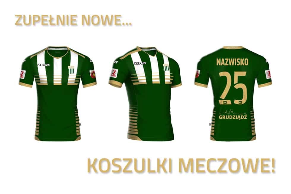 Koszulki meczowe Olimpii Grudziądz na sezon 2020/2021!