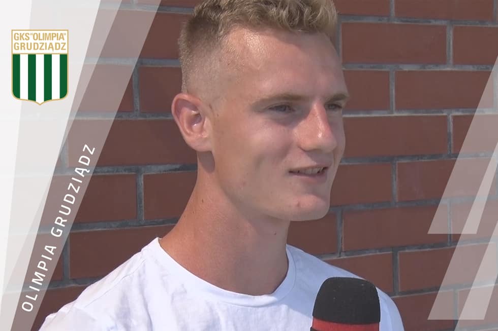 Mikołaj Gabor wita kibiców Olimpii Grudziądz!
