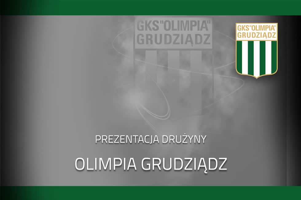 Prezentacja drużyny Olimpii Grudziądz na rundę jesienną 2020.