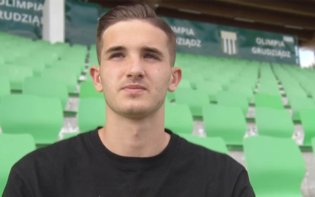 Piotr Janczukowicz po meczu z Lechem II Poznań.