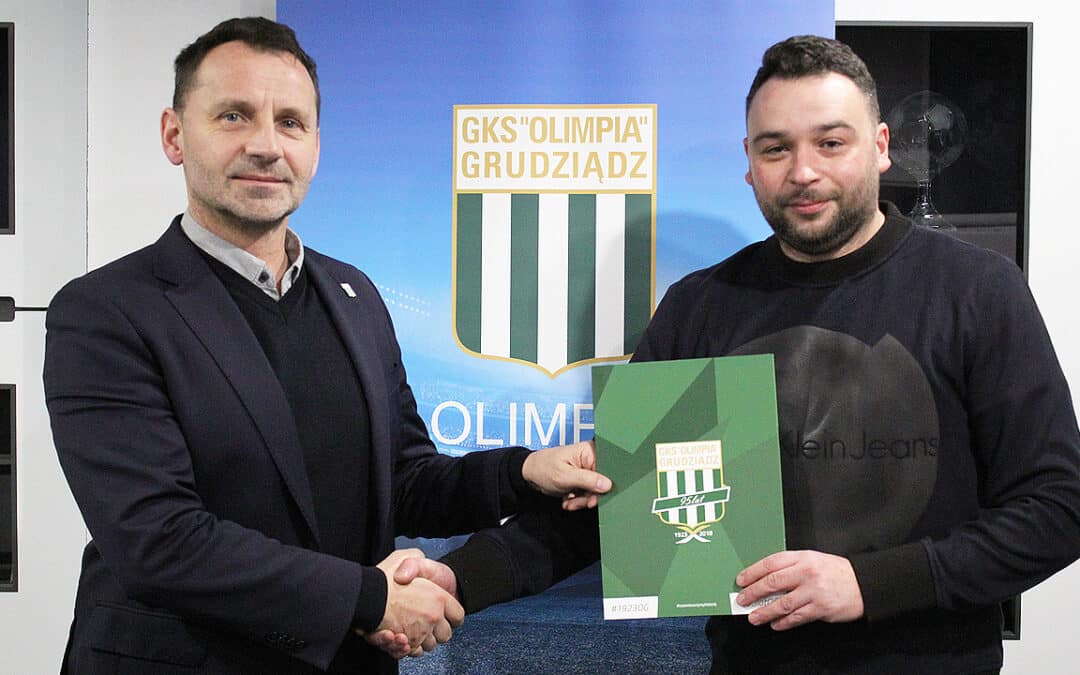 Jakub Żukowski w sztabie szkoleniowym Olimpii Grudziądz.