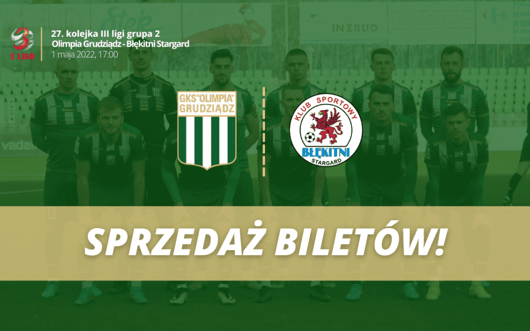Sprzedaż biletów na mecz z Błękitnymi Stargard! Godziny otwarcia Sklepu Kibica do 1 maja
