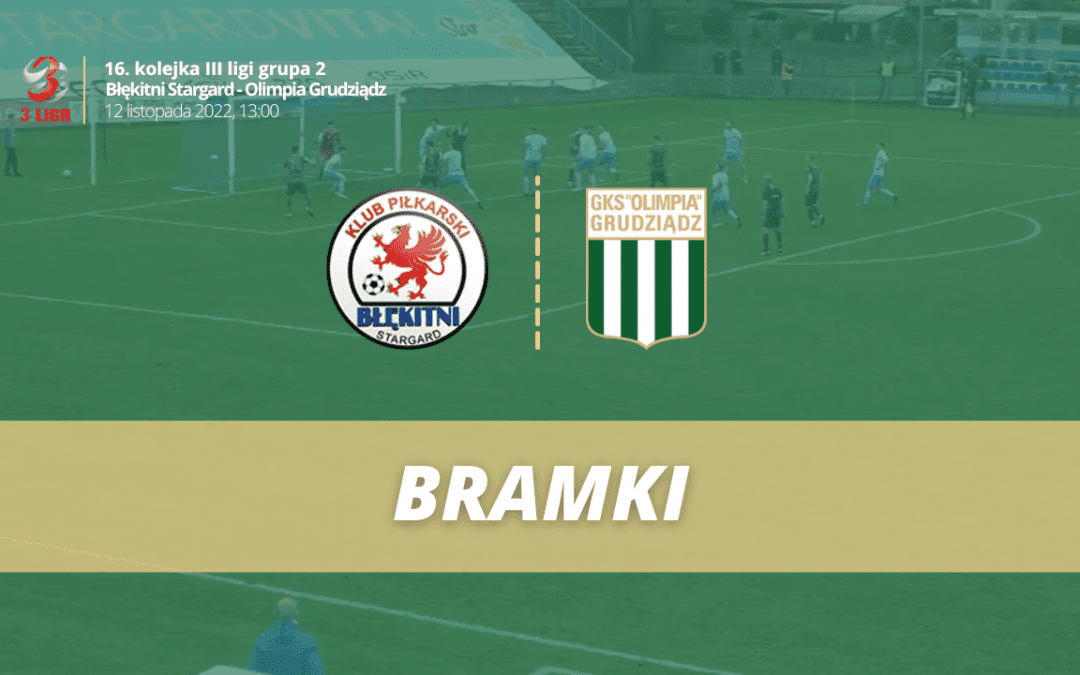 Błękitni Stargard – Olimpia Grudziądz [BRAMKI]