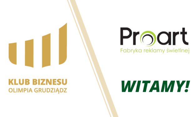 Firma Proart nowym sponsorem Olimpii Grudziądz!