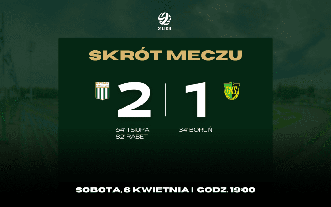 Olimpia Grudziądz – GKS Jastrzębie [SKRÓT MECZU]