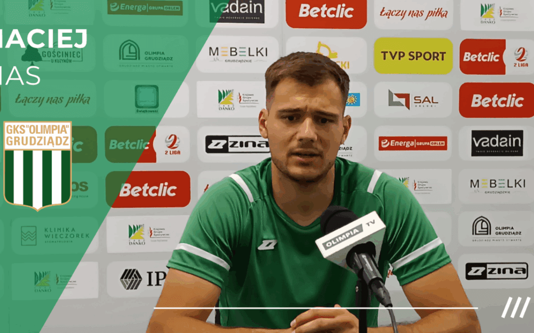Maciej Mas po meczu z Błękitnymi Stargard