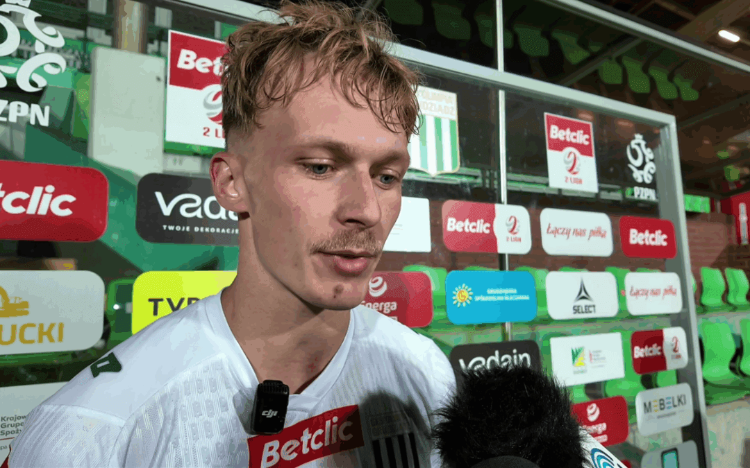 Dominik Frelek po meczu ze Śląskiem II Wrocław