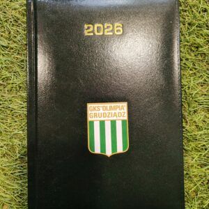 Kalendarz książkowy 2026 Olimpia Grudziądz wzór 1