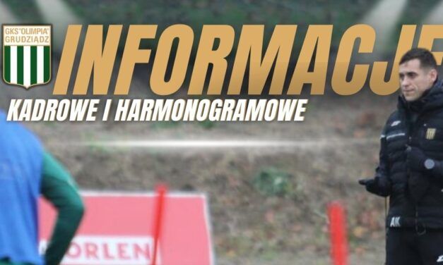 Informacje Harmonogramowe i Kadrowe przed rundą wiosenną