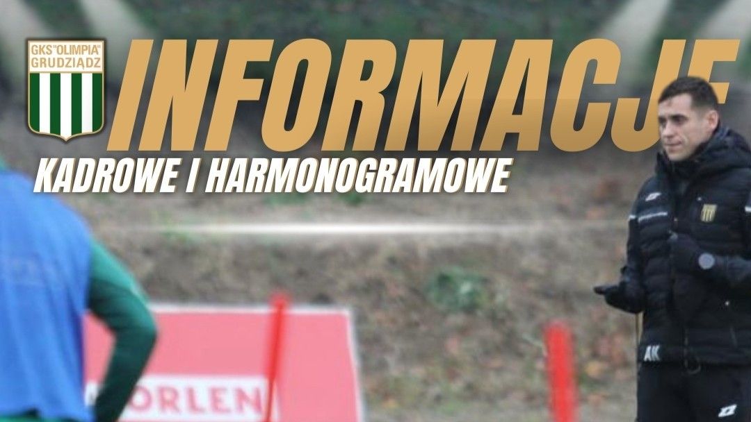 Informacje Harmonogramowe i Kadrowe przed rundą wiosenną